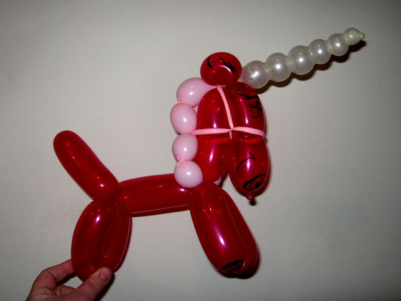 Balloon model balloon unicorn