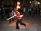 fire sword fight performance