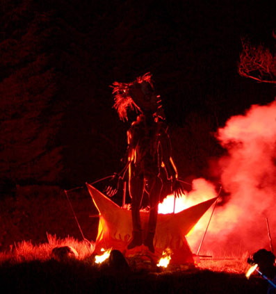 fire sculpture knockengorach